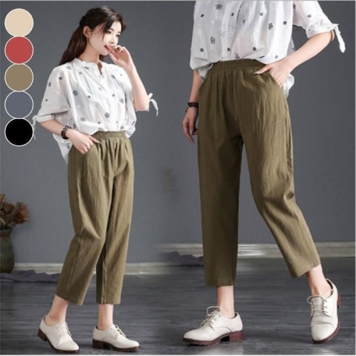 오노마 ONM 여성트레이닝복 여자 팬츠 9부 면 여름 바지 밴 41025702