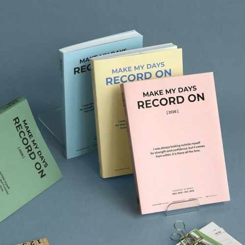 아이코닉  2026 레코드온 다이어리 프리위클리 B6