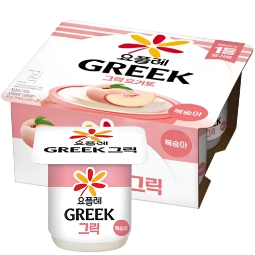 빙그레  요플레 그릭 복숭아 80g