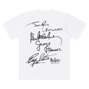 꼼데가르송 비틀즈 x 프린티드 티셔츠 화이트 VZ-T048-051-1