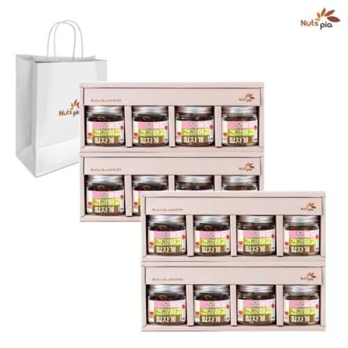 더원비앤에프  넛츠피아 호두정과 핑크 선물세트