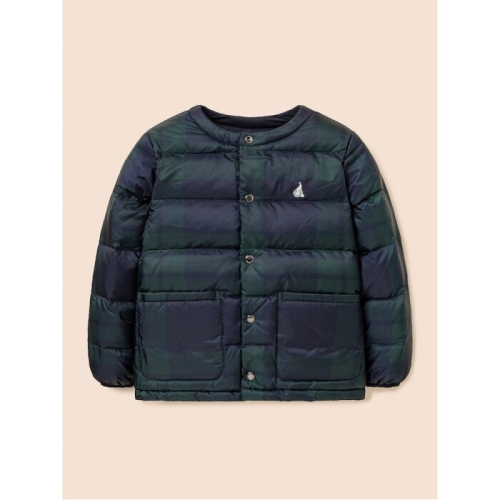 빈폴키즈 덕다운 체크 리버서블 한줌 경량패딩 (BI5938U06M)