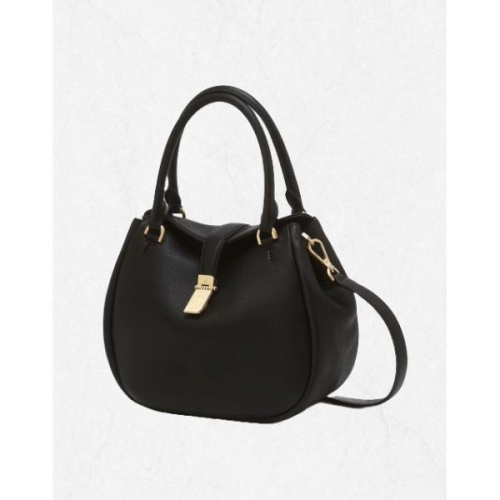 닥스 DCBA5F162BK CLA 블랙 소가죽 체크 장식 포인트 토트백