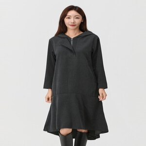 PAT 여성 여성 스웨이드 벨티드 카라 원피스_FH82801 51348_5001536491