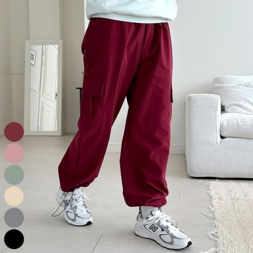 오노마 ONM 카고바지 여자 바지 밑단 카고 스타일 스트링 Y 41025758