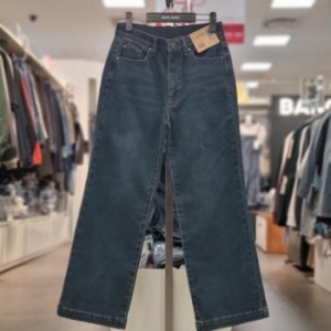 뱅뱅 HC21 여성 인밴드 약기모 크롭와이드 스판 데님팬츠 NQL663 S41032259