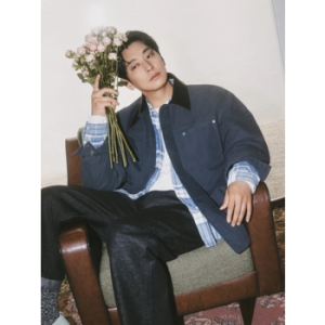 빈폴 남성 레더 칼라 필드 재킷 네이비_BC5938CP5R