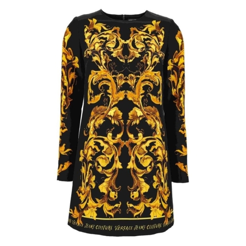 베르사체 바로크 프린트 긴소매 미디 드레스 79HAO9P1NS724 TP44261089