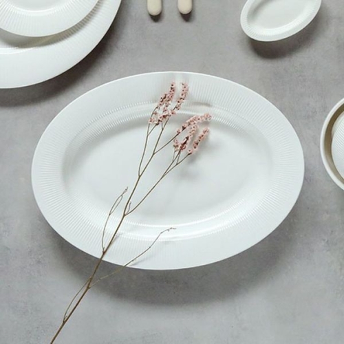 티니블랑 베일 스타일 도자기 타원볼 30.5cm