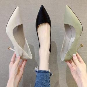 짝꿍닷컴 스틸레토 3컬러 여성 레더 하이힐 뮬 펌프스힐 LK-Q21 S9564550