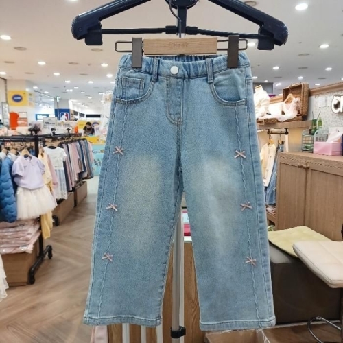 치크 sh06 리본이 세미와이드 데님 CKTJ25W80 41039665