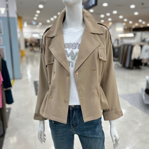 르니앤맥코이 데일리 트렌치 크롭 바바리 자켓 MM10BY501HJX