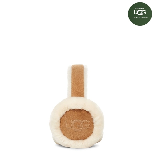 UGG WOMEN 시그니처 쉽스킨 엠브로이드 로고 이어머프 귀마개 1665374501