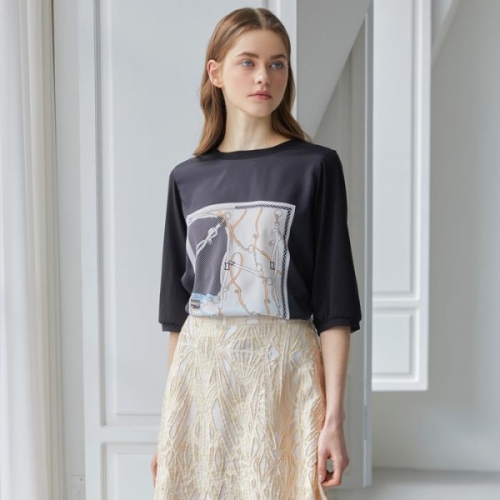 바띠 에센셜 인견 블라우스 블랙 엄마옷 홈쇼핑 상품 15313786