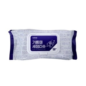 노브랜드 기름때 세정티슈 캡형 50매