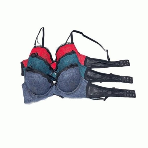 비너스 플러스 크리스마스 선물 레이스 포인트 블랙업 믹스본 브라 C컵_SBRD357CSSG