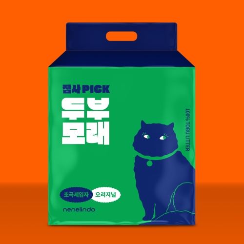 네네린도 집사픽 두부모래 초극세입자 밀크 2.5kg