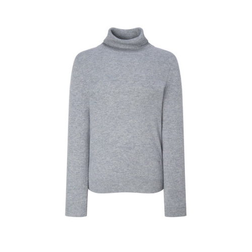 헤지스레이디스 여성 캐시미어100% 클래식 터틀넥 그레이 HSSW5DC01G2
