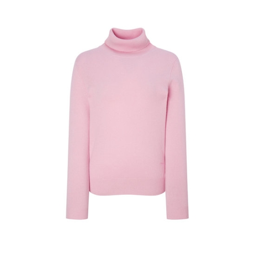 헤지스레이디스 여성 캐시미어100% 클래식 터틀넥 핑크 HSSW5DC01P2