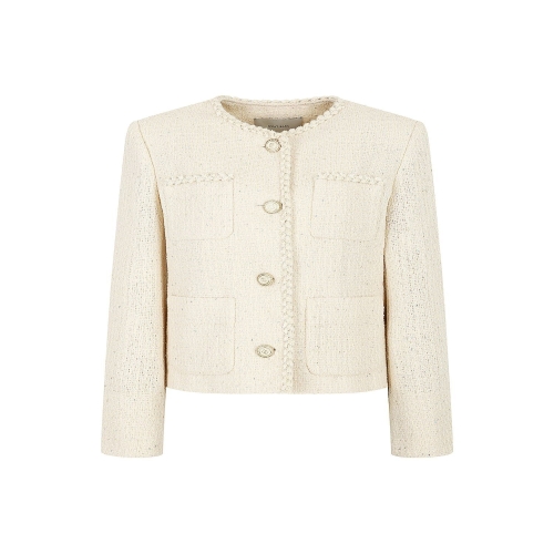 아이잗바바 여성 브레이드 디테일 트위드 재킷 BP9A0JK051