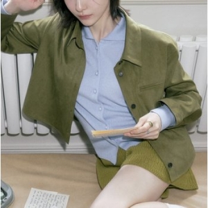 ZOOC 여성 캐시미어 100 하이넥 가디건 Z254KSL101