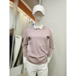 팜스프링 스 세이브존01 여성 가을 카라배색 긴팔 티셔츠 STTL-243213