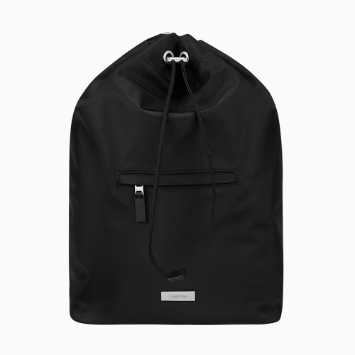 캘빈클라인 진 공용 CK 슬릭 나일론 드로우 스트링 백팩 블랙 4D3145G 4D3145G-UB1