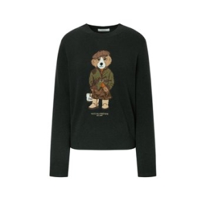 헤지스레이디스 HARRY 해리 자수 울100 풀오버 다크그린 HSSW5D906E3