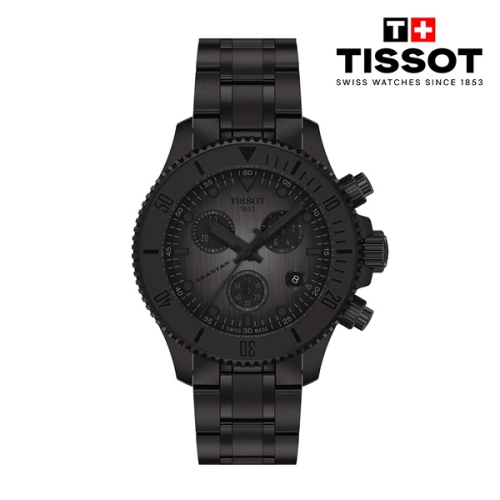 티쏘 New 씨스타 1000 쿼츠 크로노그래프 38mm T120.217.33.061.00