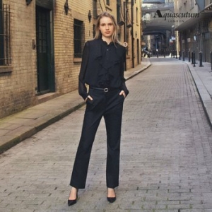 아쿠아스큐텀 여성 수피마 코튼 팬츠 WZPT2Q0A