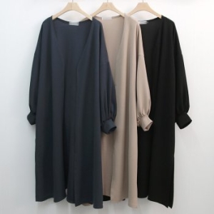 나야홍 빅사이즈아우터 K232L509 리버플퍼프소매가디건 NO