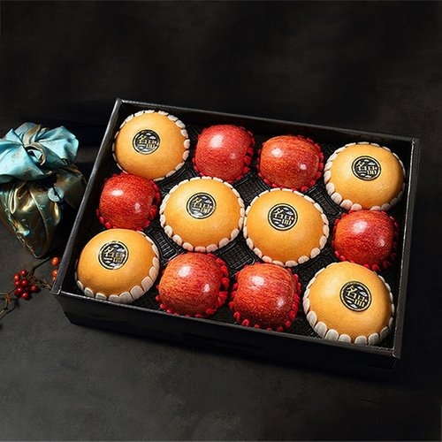 사과랑 자연맛남 프리미엄 사과 배 혼합2호 5kg 사과6+배6/보자기동봉 과일 선물세트