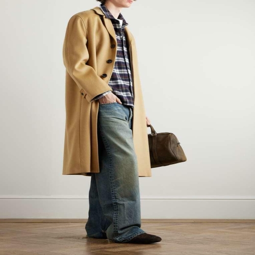 셀린느 로고-엠브로이드 체크 울 셔츠 RC07H0H06. B0081791786