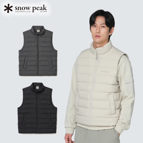 스노우피크 택가 189000 S24WUTDV12 라이트 스탠드넥 경량 구스 다운 베스트