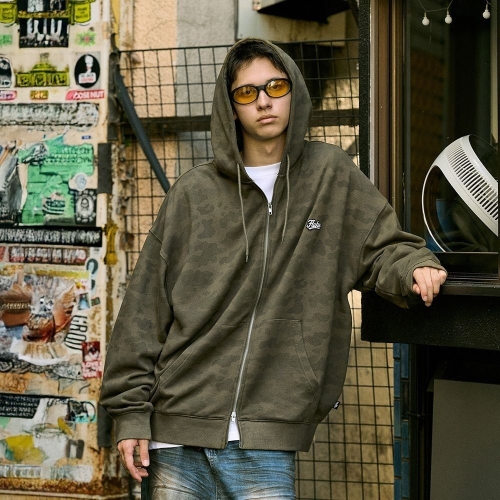 플루크 어반코어 크루 카모 시그니처 로고 후드 집업 FZT1033-Z / 2color W884752