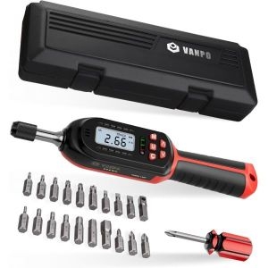 토크  렌치 디지털 드라이버 2.66-53.1 in.lb/0.3-6N.m 1/4인치 파운드 전기식 세트 버저 및 LED 표시기 데..