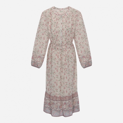 써스데이아일랜드 여성 패턴 보더MIX 미니 원피스 T256MOP165W