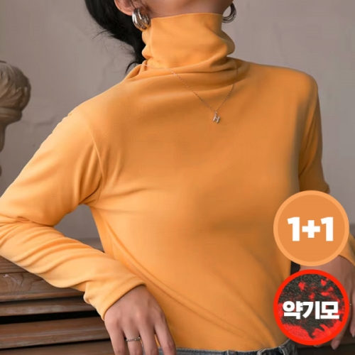 마우나케아 2종세트 텐제로 여성 겨울 약기모 도톰한 모크텍티셔츠 이너티 6컬러 TZT4403W2