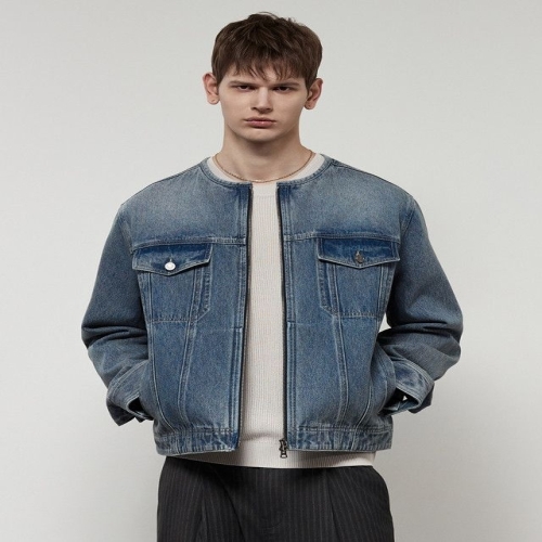 일꼬르소 고스트 라이더 논카라 데님 트러커 자켓 블루 IEJU5E211B2 7294924 00L
