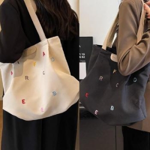 라일리 Rly 아파벳 숄더백 캔버스백 무지 퍼피 호보백 여행 41019843