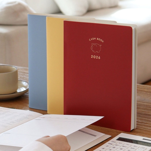 인디고  2026 생활의 온도 커버형 가계부 날짜형