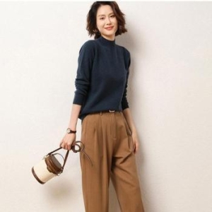 오노마 ONM 5컬러 클래식 가을무드 하프넥 긴팔 터틀넥 니트 41018407