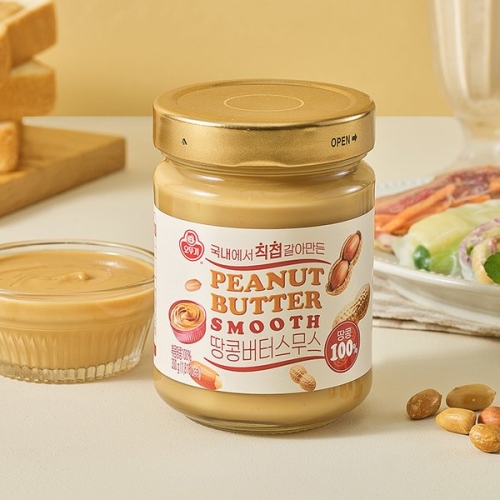 오뚜기 100% 땅콩버터 스무스 300g
