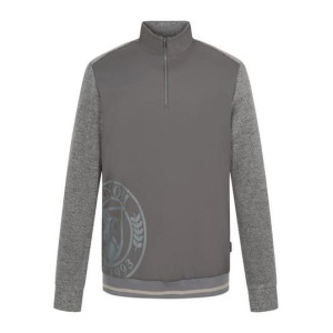 크리스패션 팬텀 골프 남성 아가일 포인트 방풍 반집업 긴팔티셔츠 211D4TH201_MG_GN