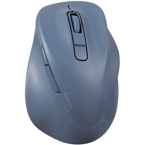 엘레컴  블루투스 마우스 무선 저소음 항균 5버튼 M사이즈 감수 EX-G 블루 M-XGM30BBSKCBU