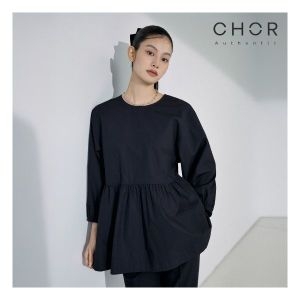 코아 어센틱 볼륨 플레어 블라우스 923337