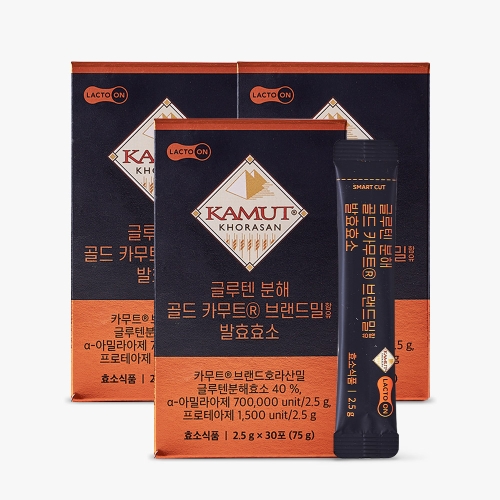 서울약사신협 락토온 글루텐 분해 골드 카무트 브랜드밀 발효효소 2.5g 30포