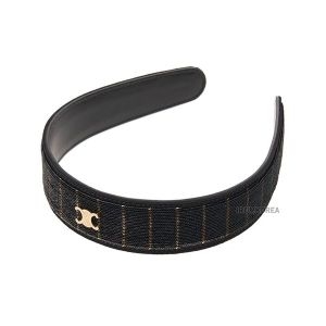 셀린느 A/S가능 스트라이프 시퀸 헤드밴드 헤어 머리띠 461OD3PCB