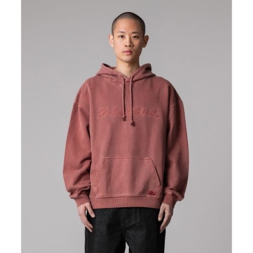 디키즈 ltgt 가먼트 다이드 폰트 로고 후드 Red DIKU251LRHD002RD 184525