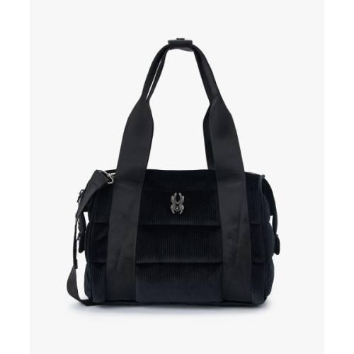 스파이더 여성 실린더 퀼팅 8L 토트백 SPKWBNBG352WBLK